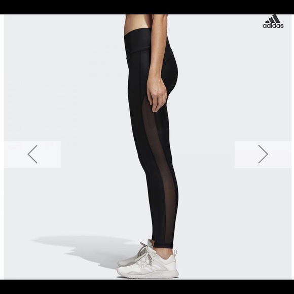 adidas leather look leggings